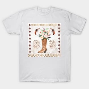 Guns and Cowboy Boots country style T-Shirt